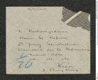 Nachlass Franz Steindachner, Brief und Kuvert von Höhnel an Franz Steindachner (12.10.1906), Inv.Nr. 230.09, Seite 1